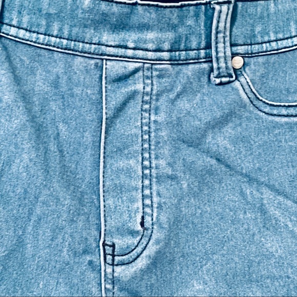 DG Diane Gilman Lux Sport Cropped Slim Stretch Cotton Denim Jeggings. Size M. - Picture 4 of 11